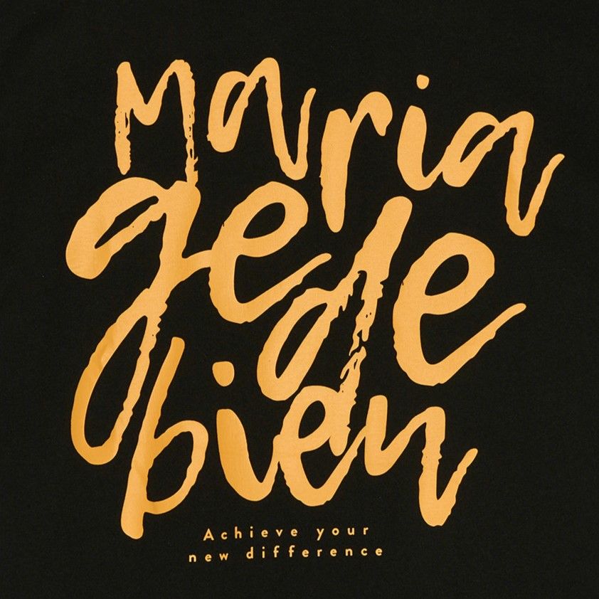 Áo thun Mariagedebien (MGDB) - Black/Orange T-shirt