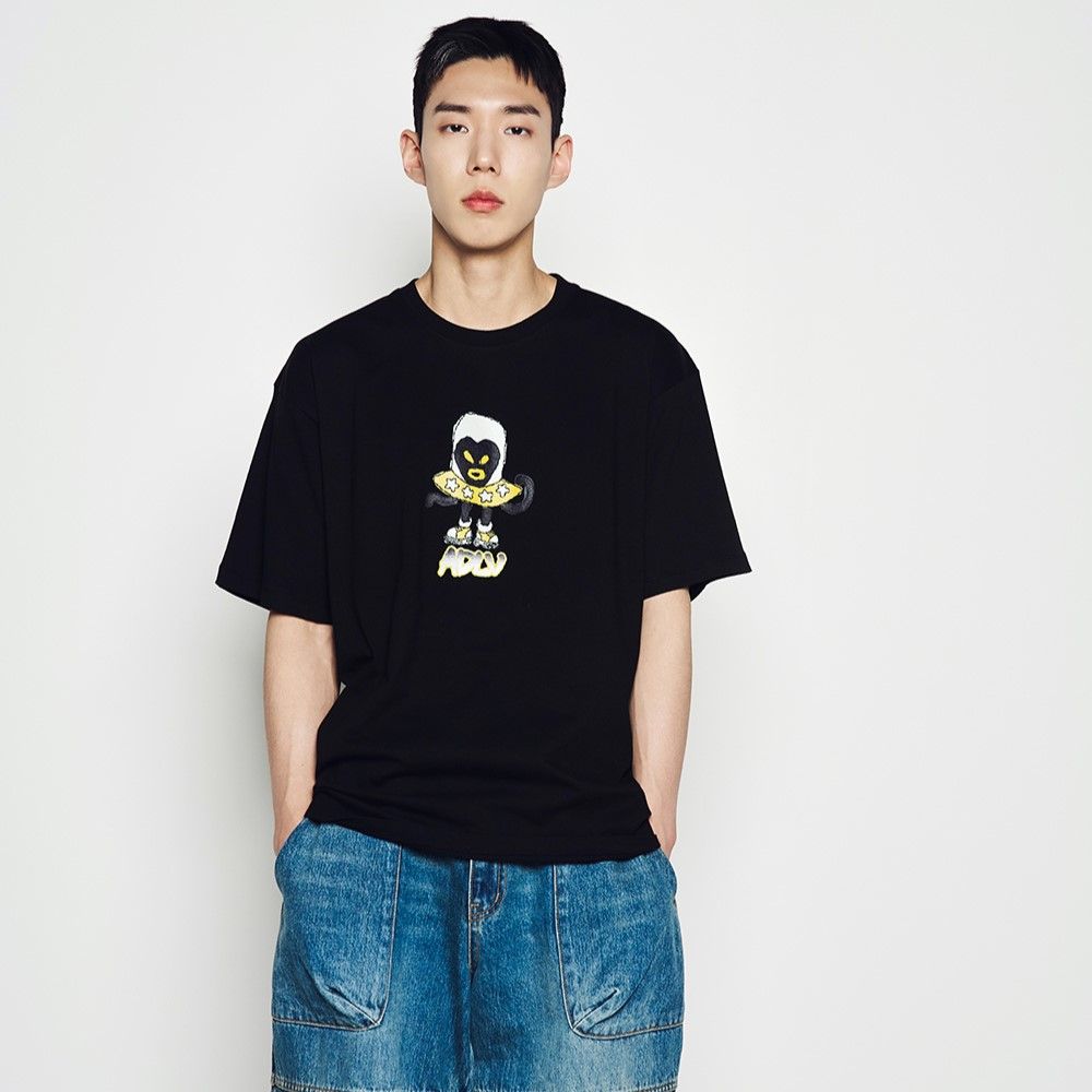 Áo thun ADLV - Acmé de la vie Heart Alien Short Sleeve T-shirt Black