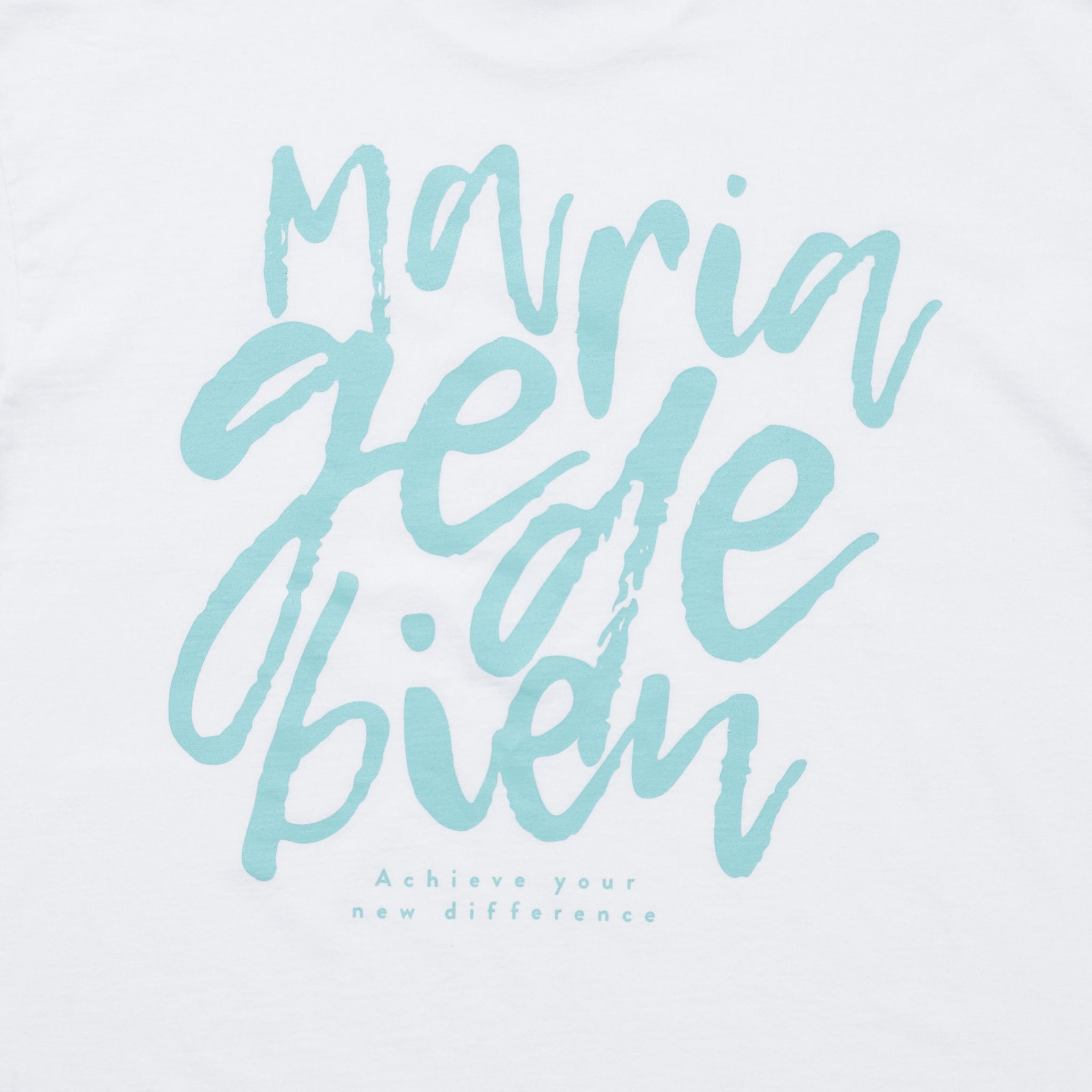 Áo thun Mariagedebien (MGDB) - White/Mint T-shirt