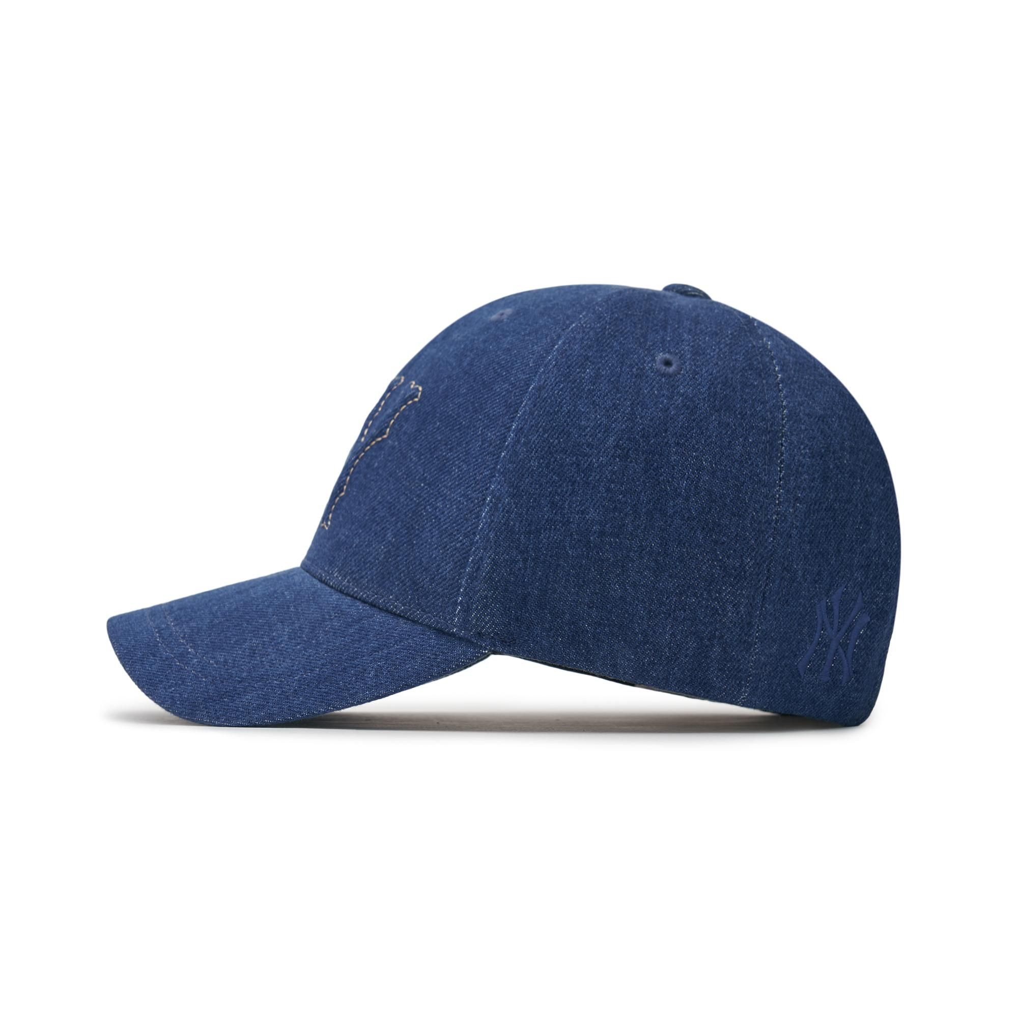 Nón MLB Korea - Embo Logo Denim Structured Ball Cap NY Yankees - 3ACPDM04N-50INS