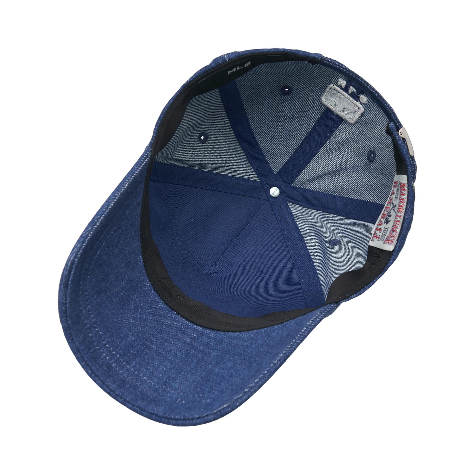 Nón MLB Korea - Embo Logo Denim Structured Ball Cap NY Yankees - 3ACPDM04N-50INS