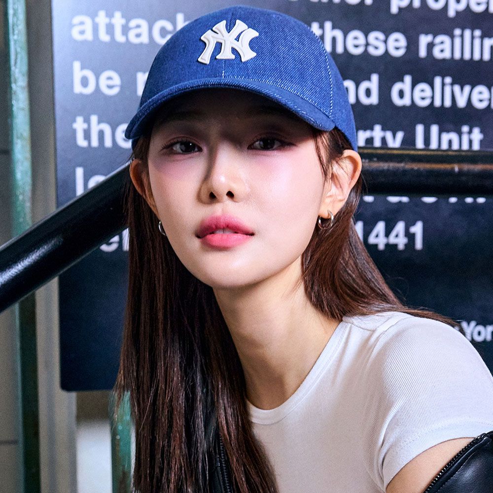 Nón MLB Korea - Denim New Structured Ball Cap New York Yankees - 3ACPD015N-50INS