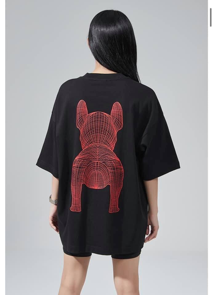 Áo thun - Life Work - Life Work Big Logo Basic Black / Red