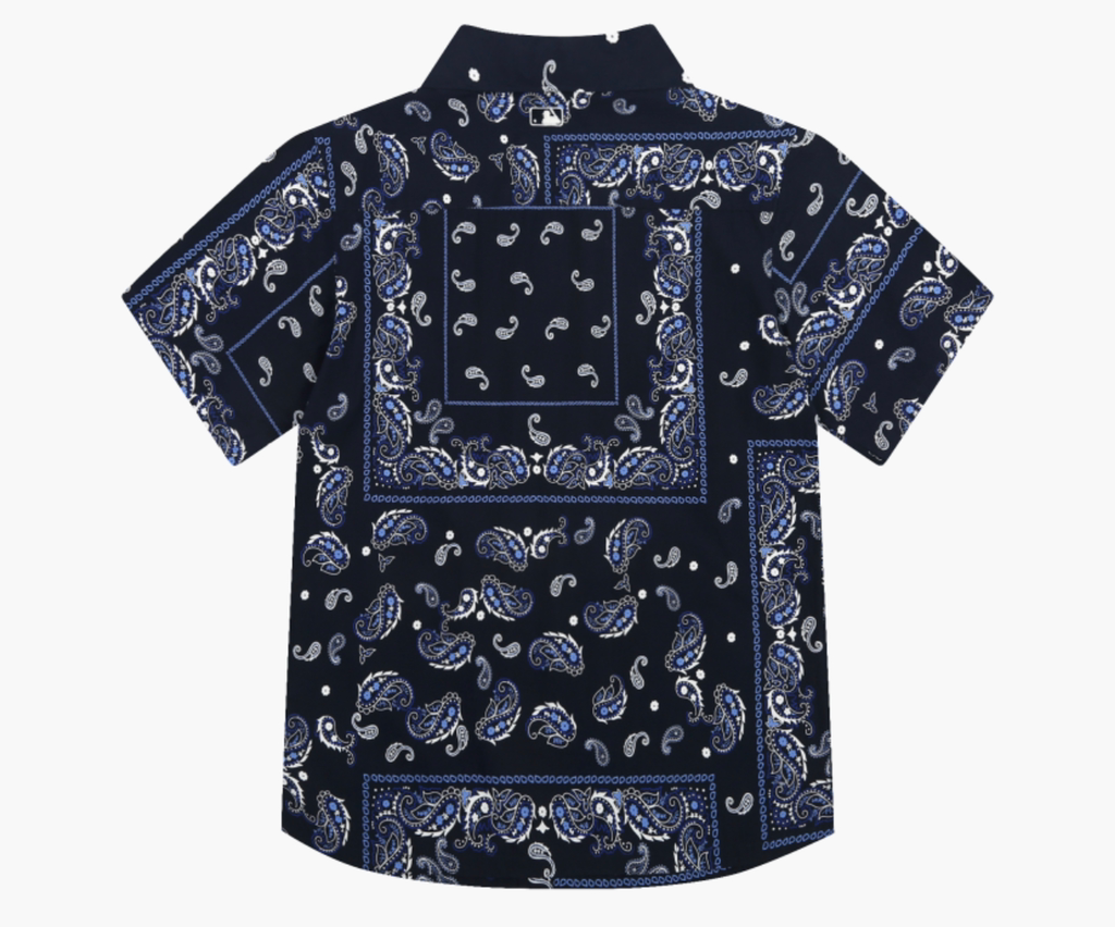 ÁO SƠ MI - MLB - MLB PAISLEY NAVY LA