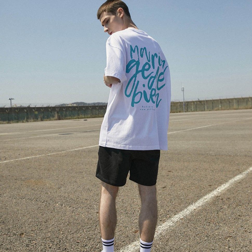 Áo thun Mariagedebien (MGDB) - White/Mint T-shirt