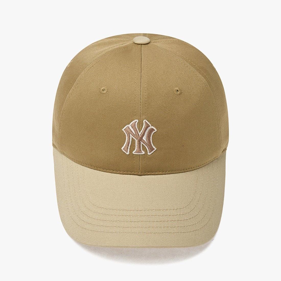 Mũ Nón MLB - Logo Color Block Unstructured Ball Cap New York Yankees Beige - 3ACP3404N-50BGD