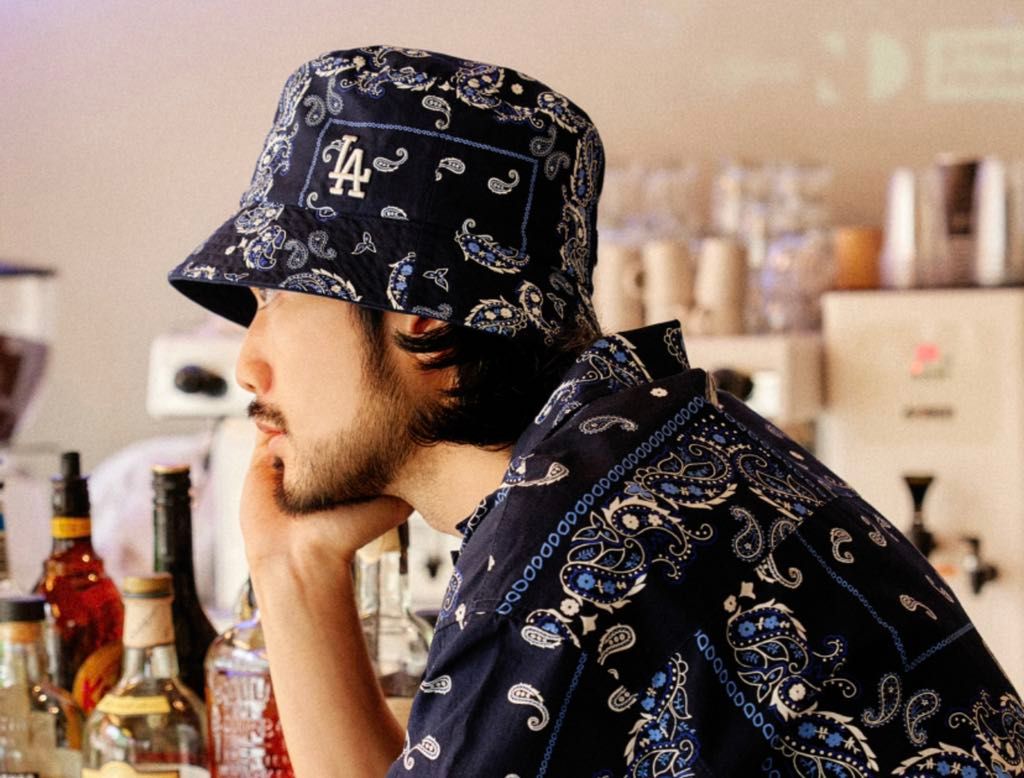 Nón Bucket - MLB - MLB PAISLEY NAVY LA