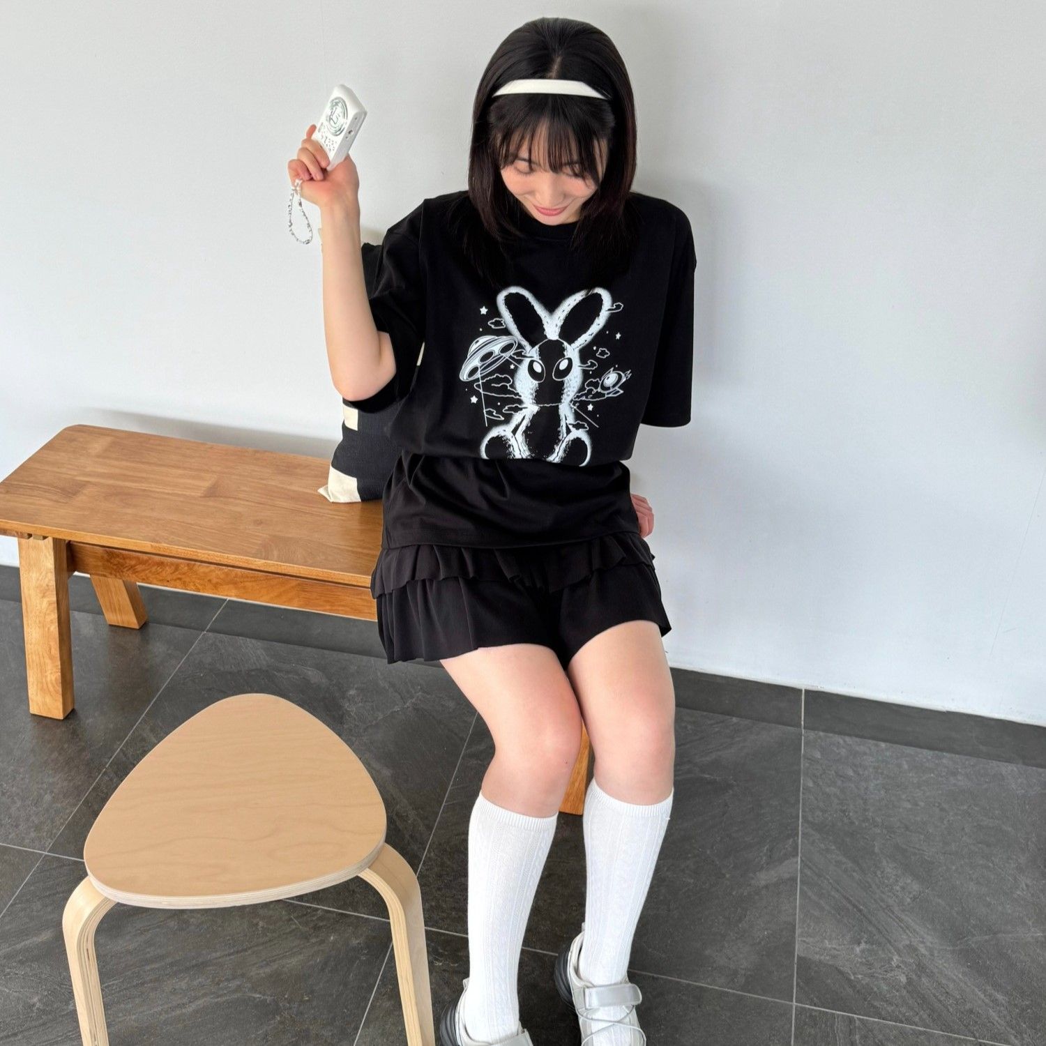 Áo thun ADLV - Acmedelavie Solo Rabbit Alien