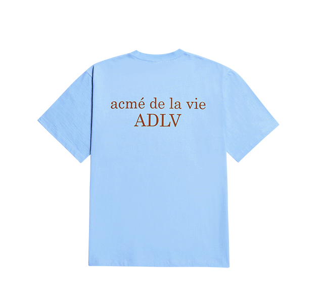 Áo thun - Acmé de la vie - ADLV BASIC SHORT SLEEVE T-SHIRT 2 SKY BLUE