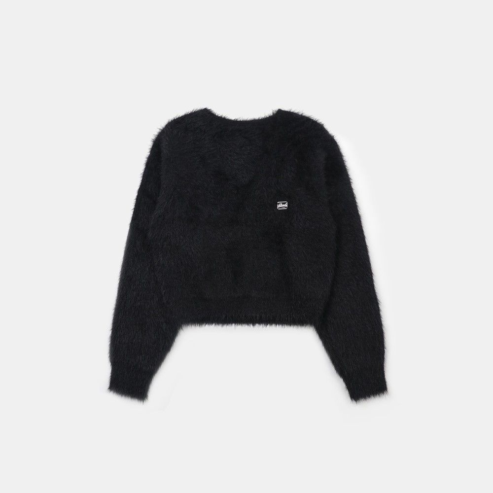 Áo Sweater Lông Badblood - BS Mohair V-neck Sweater Black - w-knt24-017