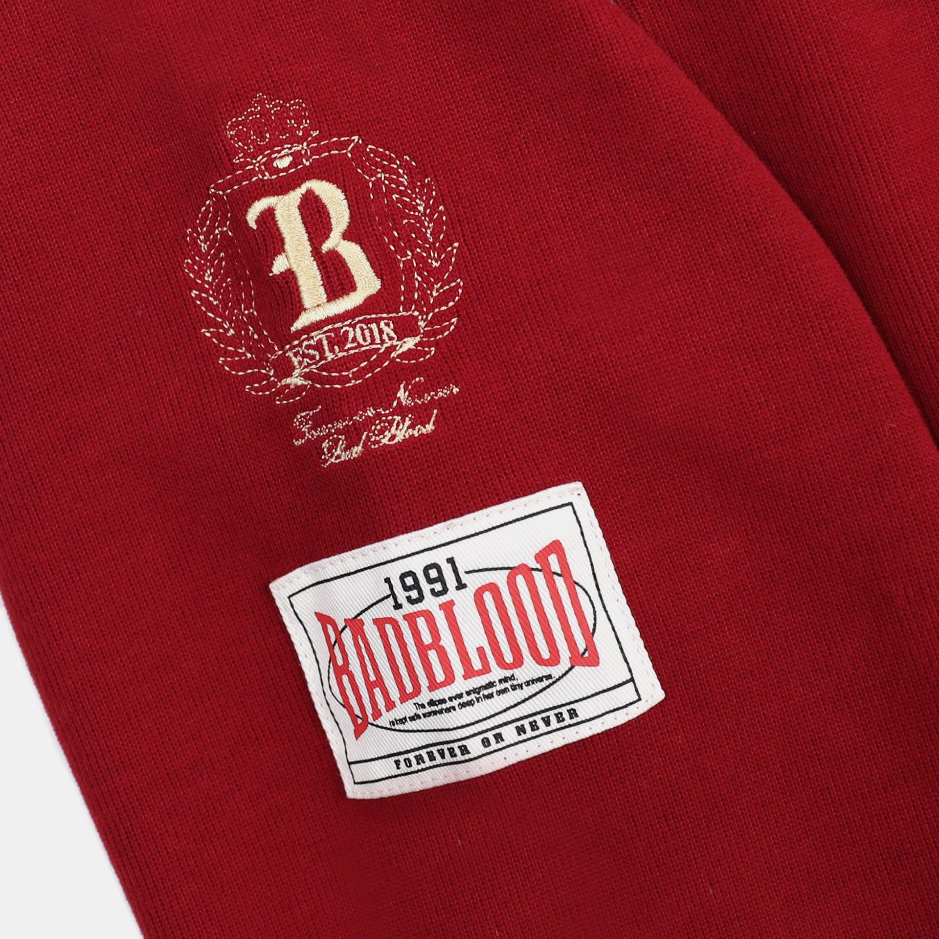 Áo Sweater Badblood - Saint Blood Rugby Shirt Red - w-sweatshirt24-011
