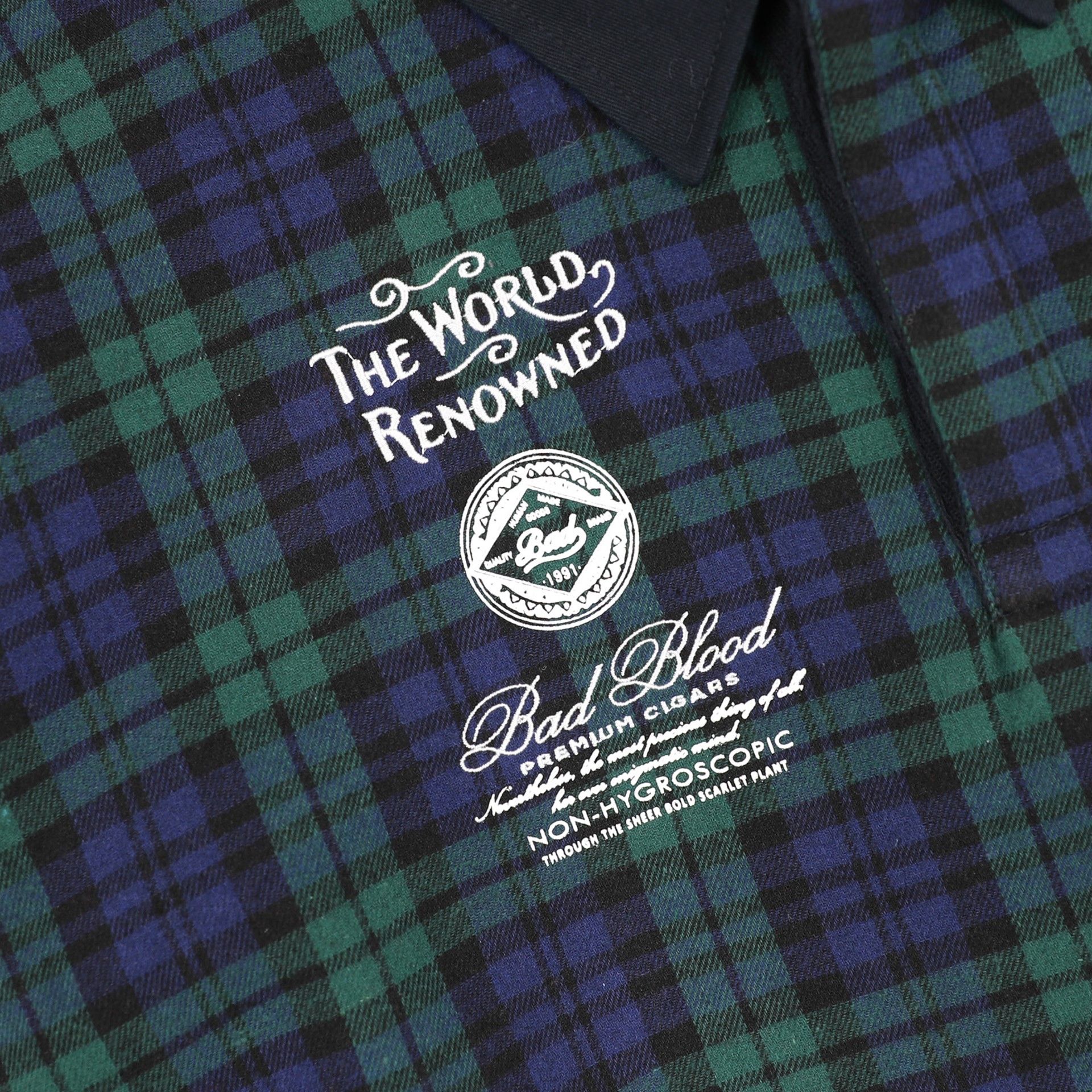 Áo Sweater Badblood - Classic Check Rugby Shirt Green - w-sweatshirt24-014