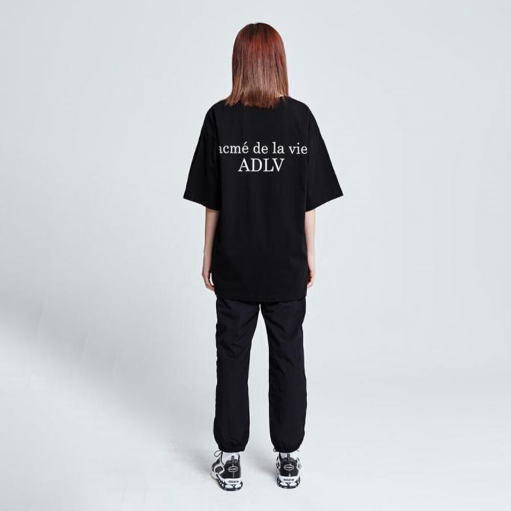  Áo thun - Acmé de la vie -  ADLV BABY FACE SHORT SLEEVE T-SHIRT BLACK BALLOON 