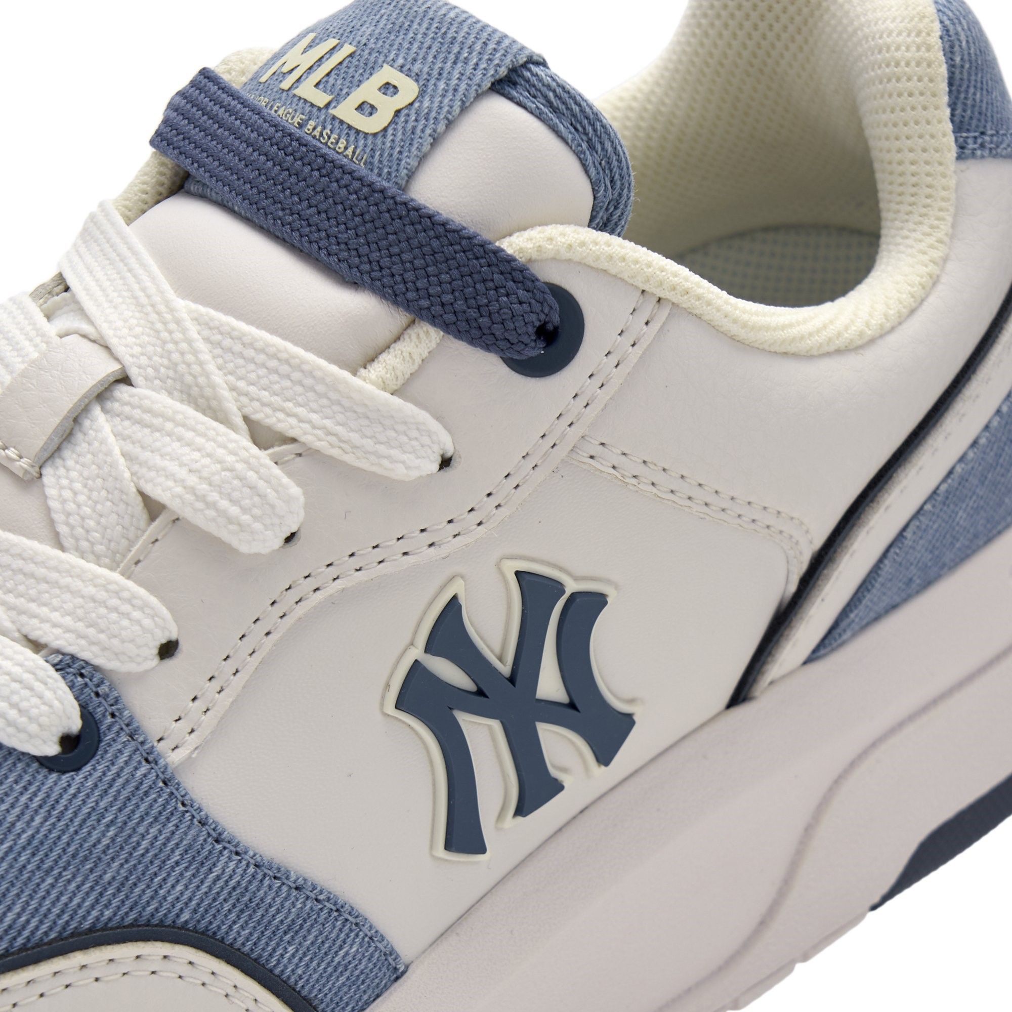 Giày MLB Korea Chunky Liner Denim Pocket New York Yankees - 3ASXD015N-50NYS