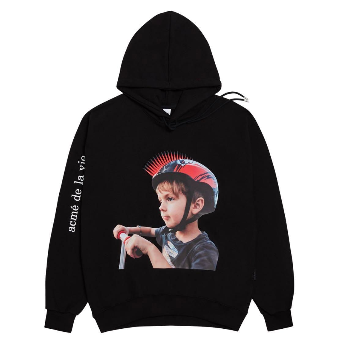 Hoodie - Acmé de la vie - ADLV BABY FACE HOODIE HELMET BLACK