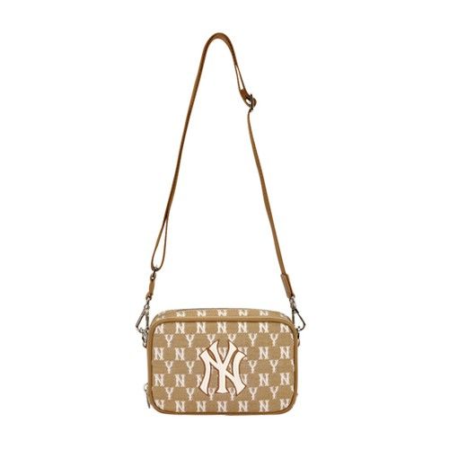 Túi - MLB Korea - MONOGRAM JACQUARD MINI CROSS BAG - 32BGDM111-50B