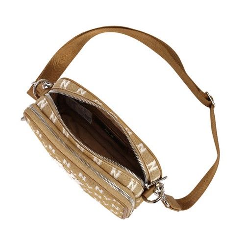 Túi - MLB Korea - MONOGRAM JACQUARD MINI CROSS BAG - 32BGDM111-50B