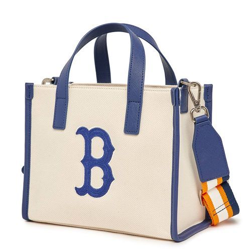  Túi MLB Korea - MLB Basic Big Logo Canvas Small Tote Bag Boston Red Sox - 3AORS062N-43CRS 