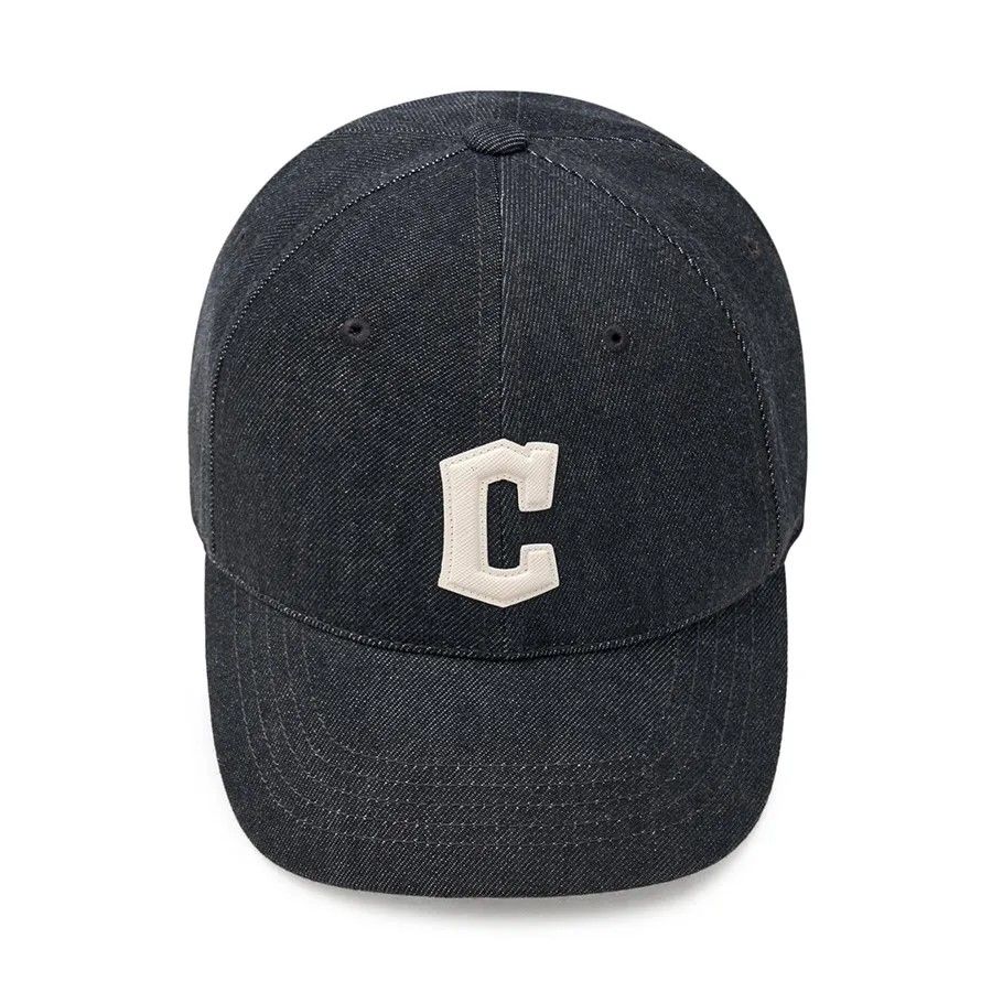 Nón MLB Korea - Denim New Structured Ball Cap Cleveland Guardians - 3ACPD015N-45CGS