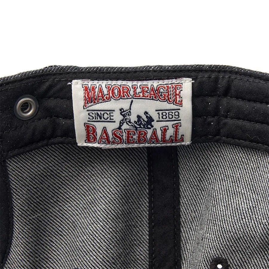 Nón MLB Korea - Denim New Structured Ball Cap Cleveland Guardians - 3ACPD015N-45CGS