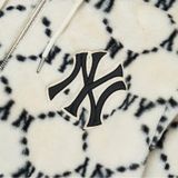  Áo Khoác Lông MLB - Dia Monogram All Over Hooded Eco Fur Jumper New York Yankees - 3AFDM0226-50CRS 