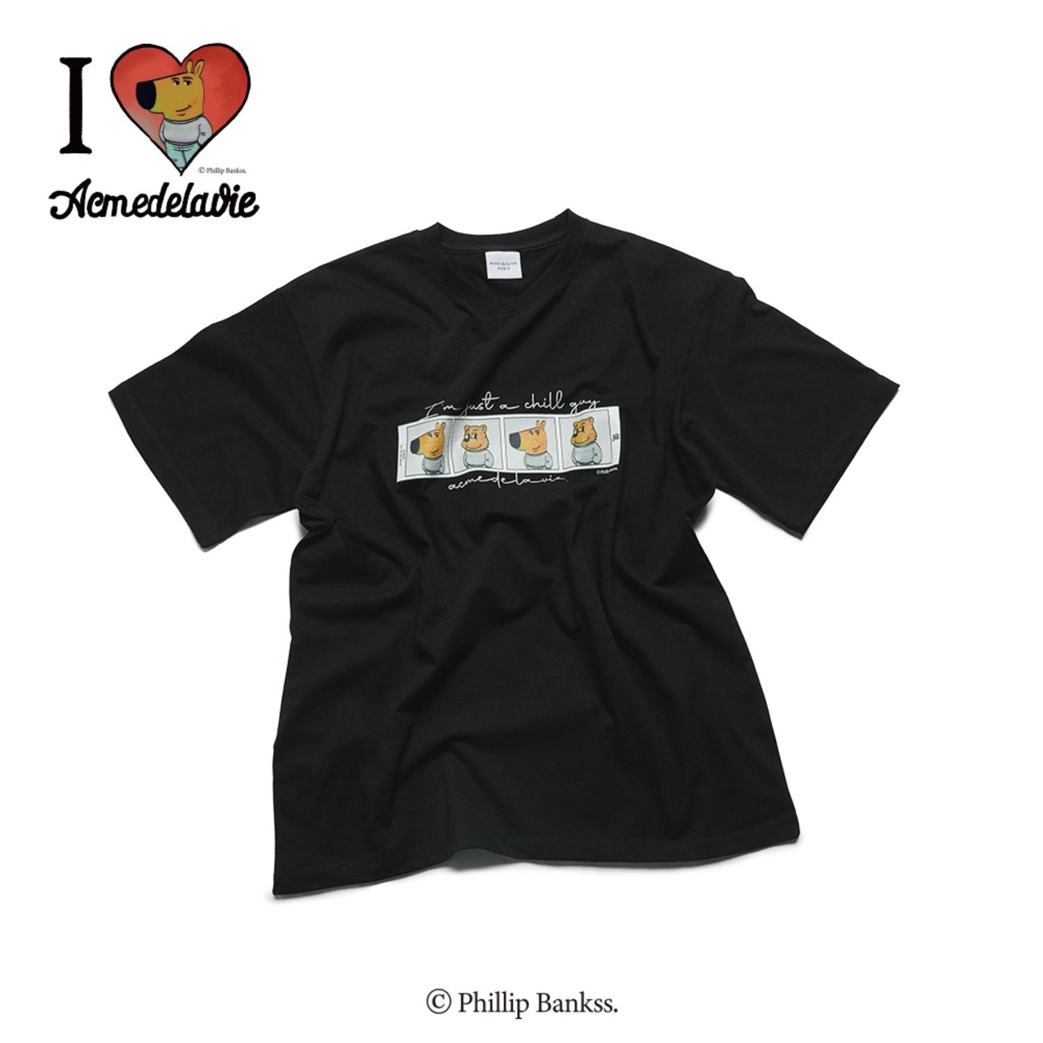 Áo thun ADLV - Acmédelavie Chill Guy Photo 4 Cut Short Sleeve T-Shirt