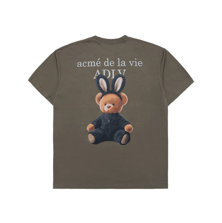 Áo thun Acmé de la vie - ADLV RABBIT BEAR DOLL LOGO CACAO