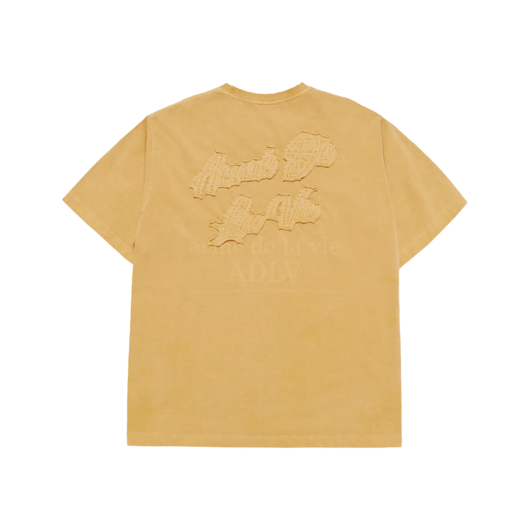 Áo thun Acmé de la vie - ADLV APPLIQUE LOGO PIGMENT YELLOW