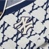  ÁO VẢI MLB MONOGRAM DIAMOND CARDIGAN NEW YORK YANKEES - 3AKCM0121-50CRS 