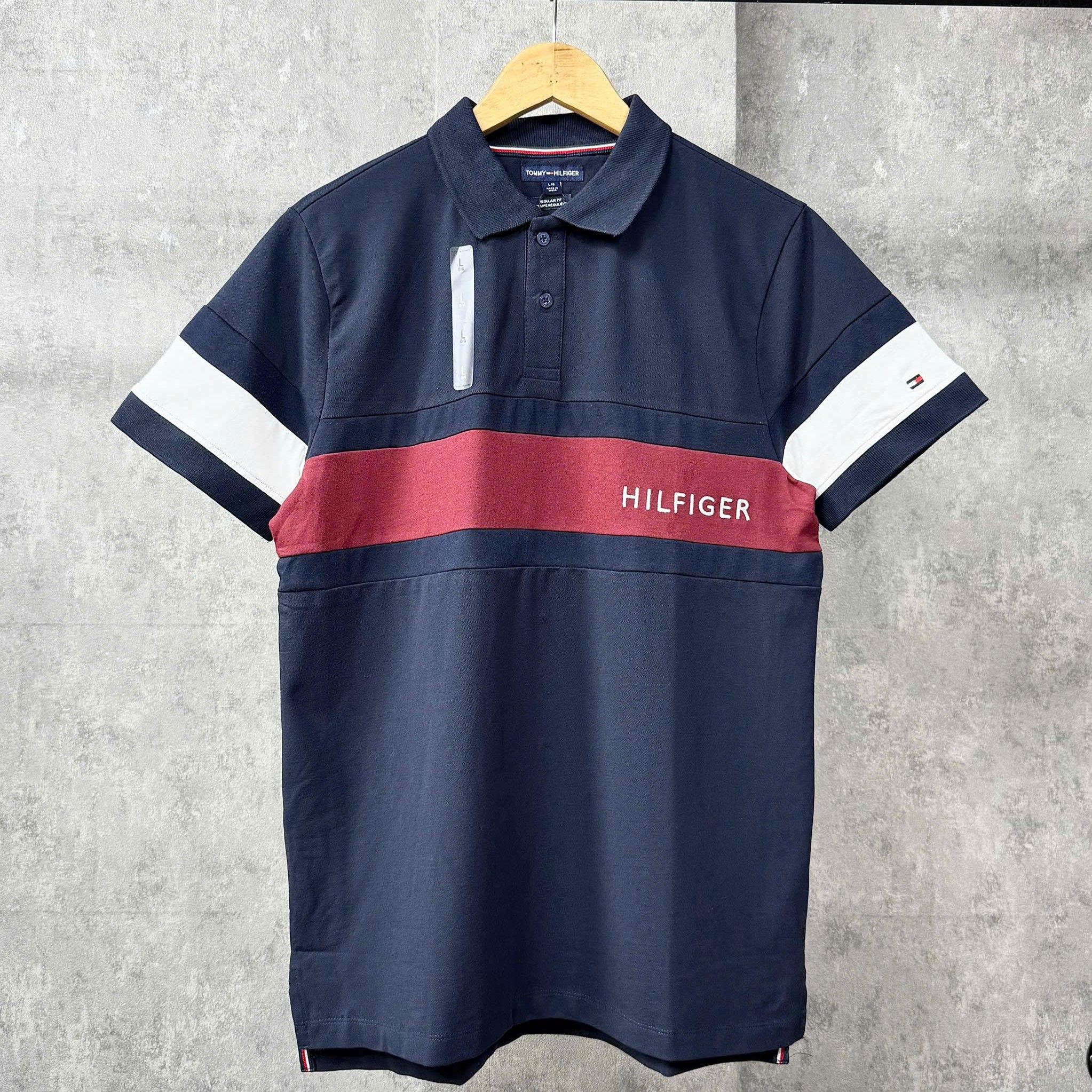 ÁO THUN POLO TOMMY HILFIGER HERREN TINO BLACK
