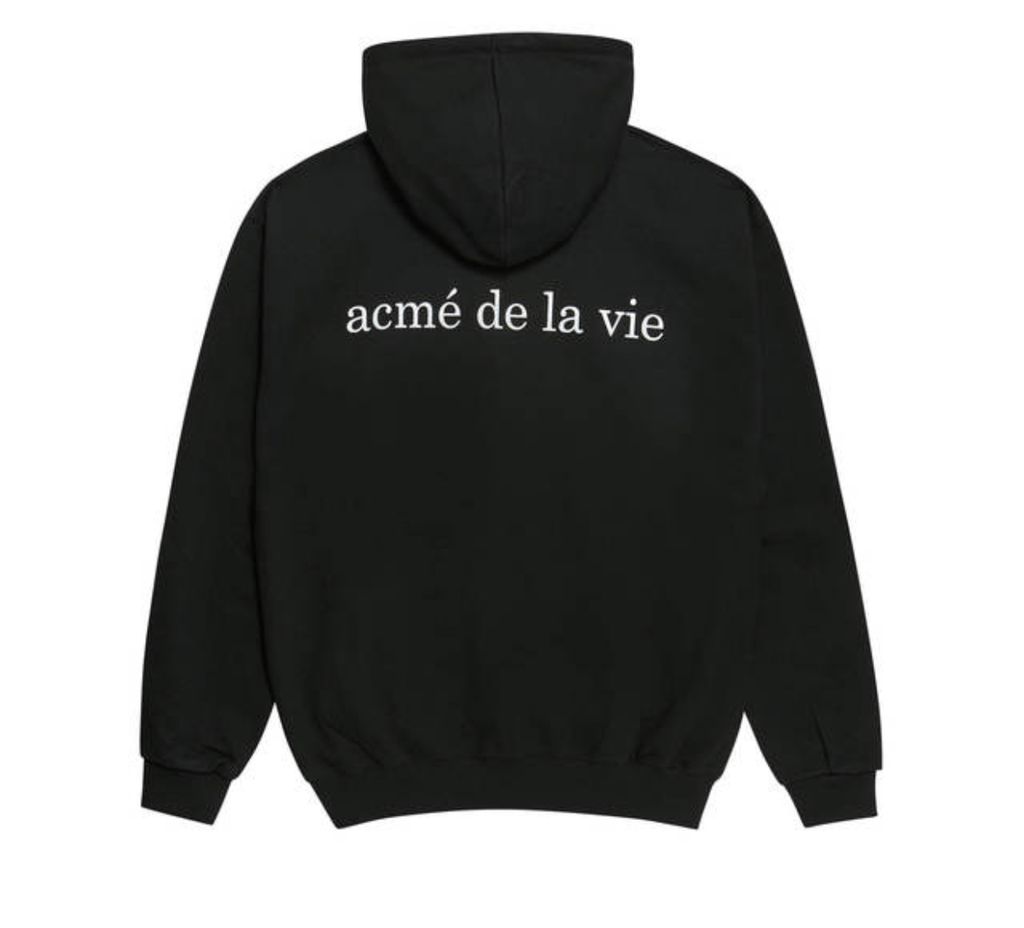 Hoodie - Acmé de la vie - ADLV BABY FACE HOODIE BLACK PASTA