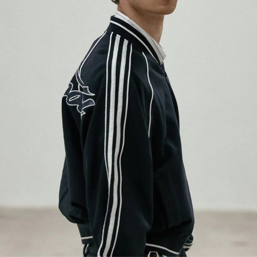 Áo Khoác Badblood - Billy Jersey Windbreaker Navy -w-jkt24-026 - Size S