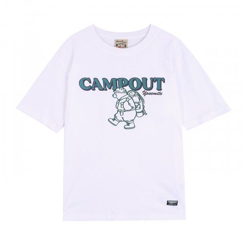  Áo Thun WHO.A.U -  Camping Bear Embroidered T-shirt WHRAB2507U 