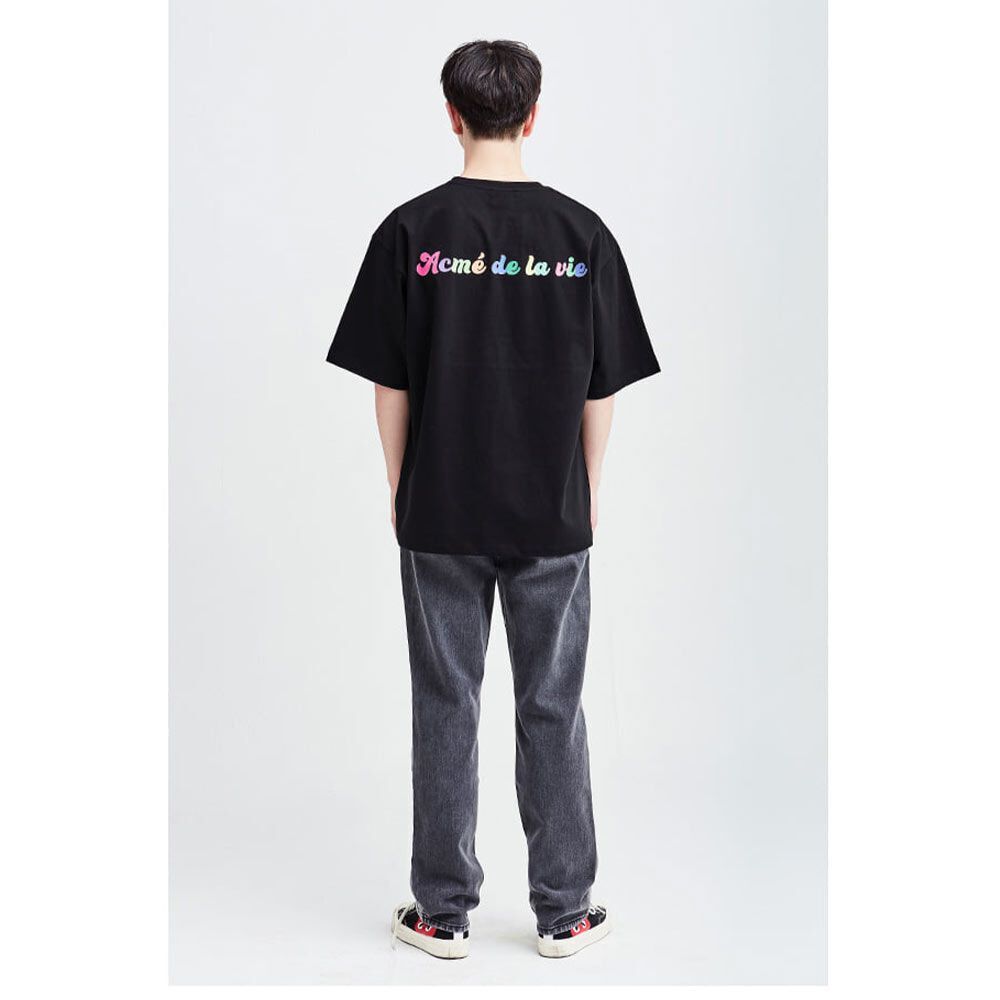 Áo thun - Acmé de la vie - ADLV BABY FACE SHORT SLEEVE T-SHIRT BLACK MINI YAWN