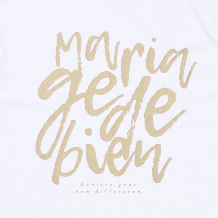 Áo thun Mariagedebien (MGDB) - White/Gold T-shirt