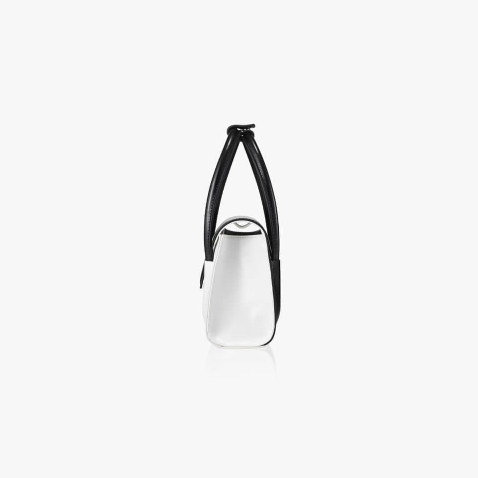 Túi Xách FindKapoor Korea - Marty Bag 18 Crinkled White Black