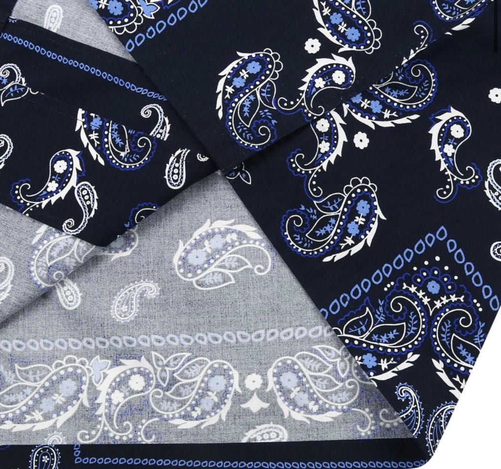 ÁO SƠ MI - MLB - MLB PAISLEY NAVY LA