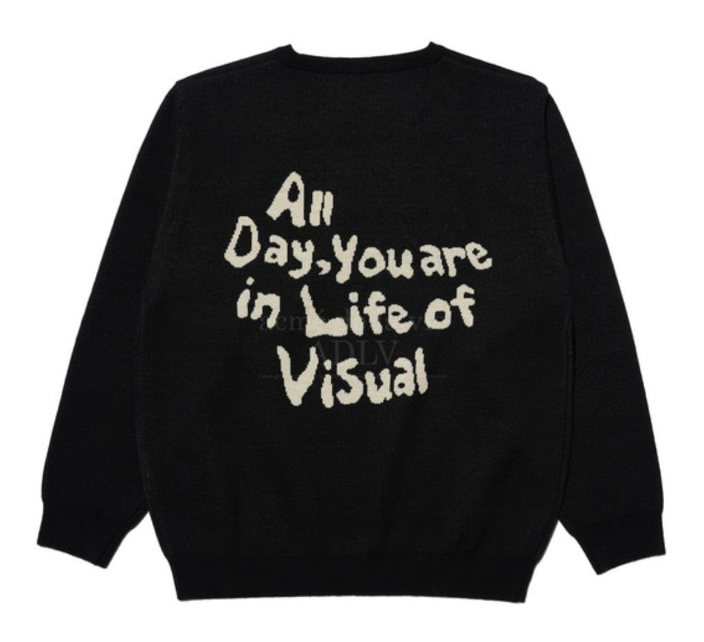Áo Sweater Acmé de la vie - ADLV FRONT FULL LOGO KNIT BLACK