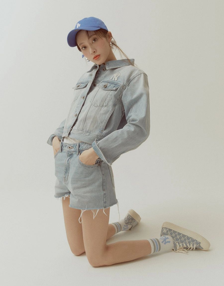 GIÀY MLB - Playball Mono Denim - 32SHPM111-50U
