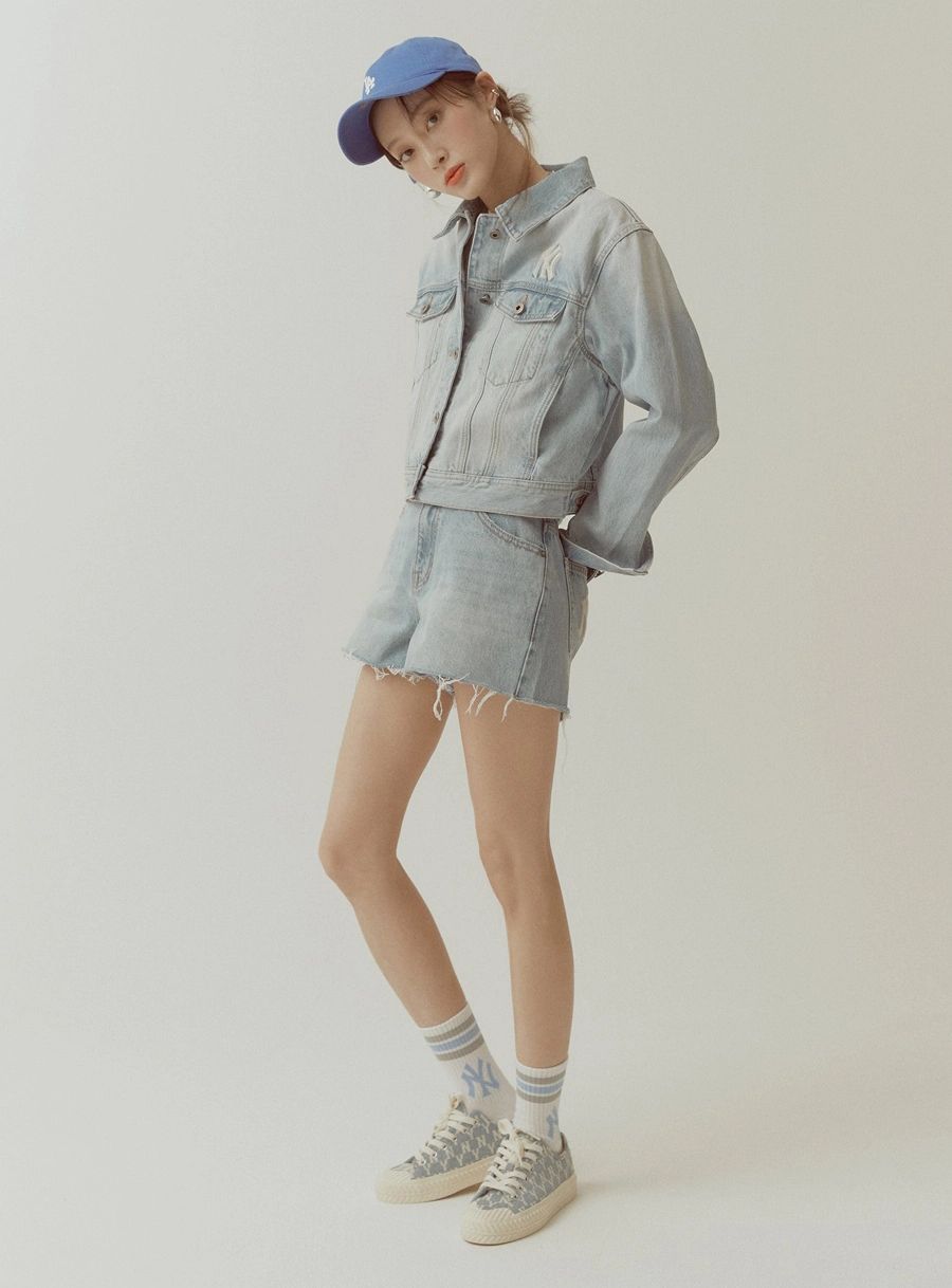 GIÀY MLB - Playball Mono Denim - 32SHPM111-50U