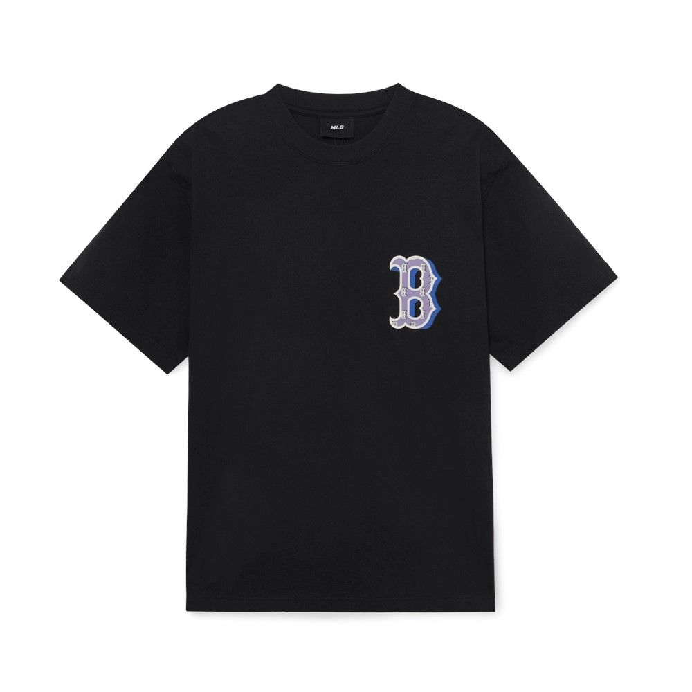 Áo thun MLB Korea - Monotive Overfit Short Sleeve Boston Charcoal Grey - 3ATSM3033-43CGS