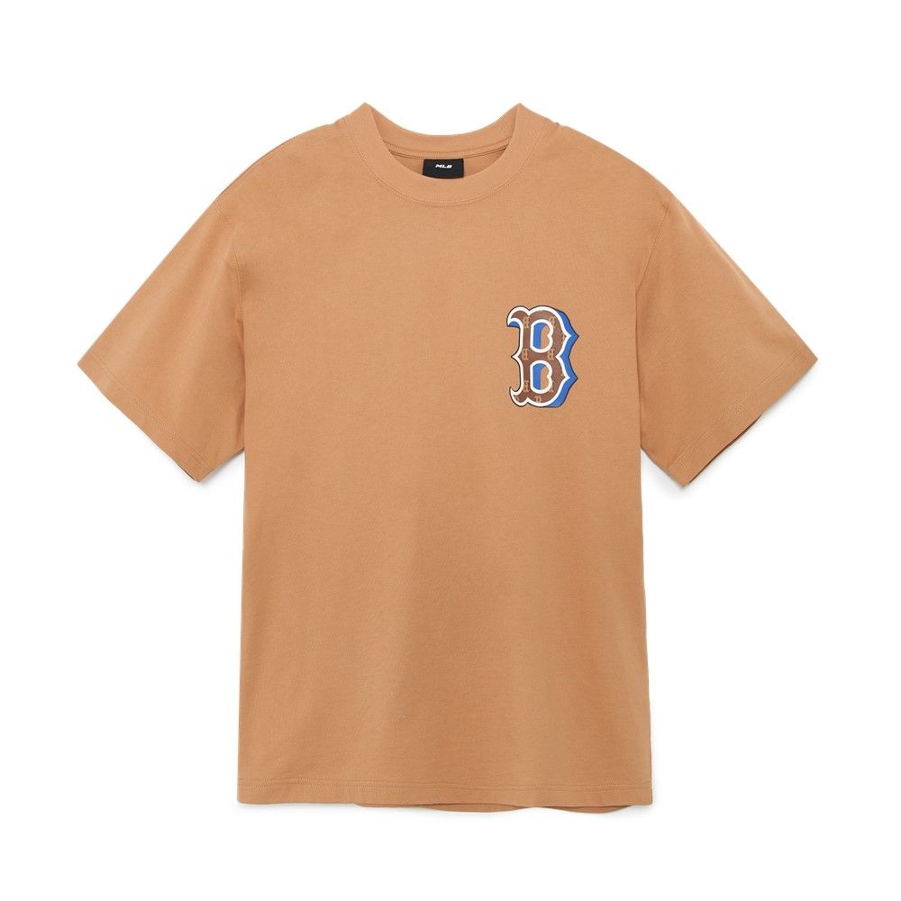 Áo thun MLB Korea - Monotive Overfit Short Sleeve Boston Red Sox Sand - 3ATSM3033-43SAS