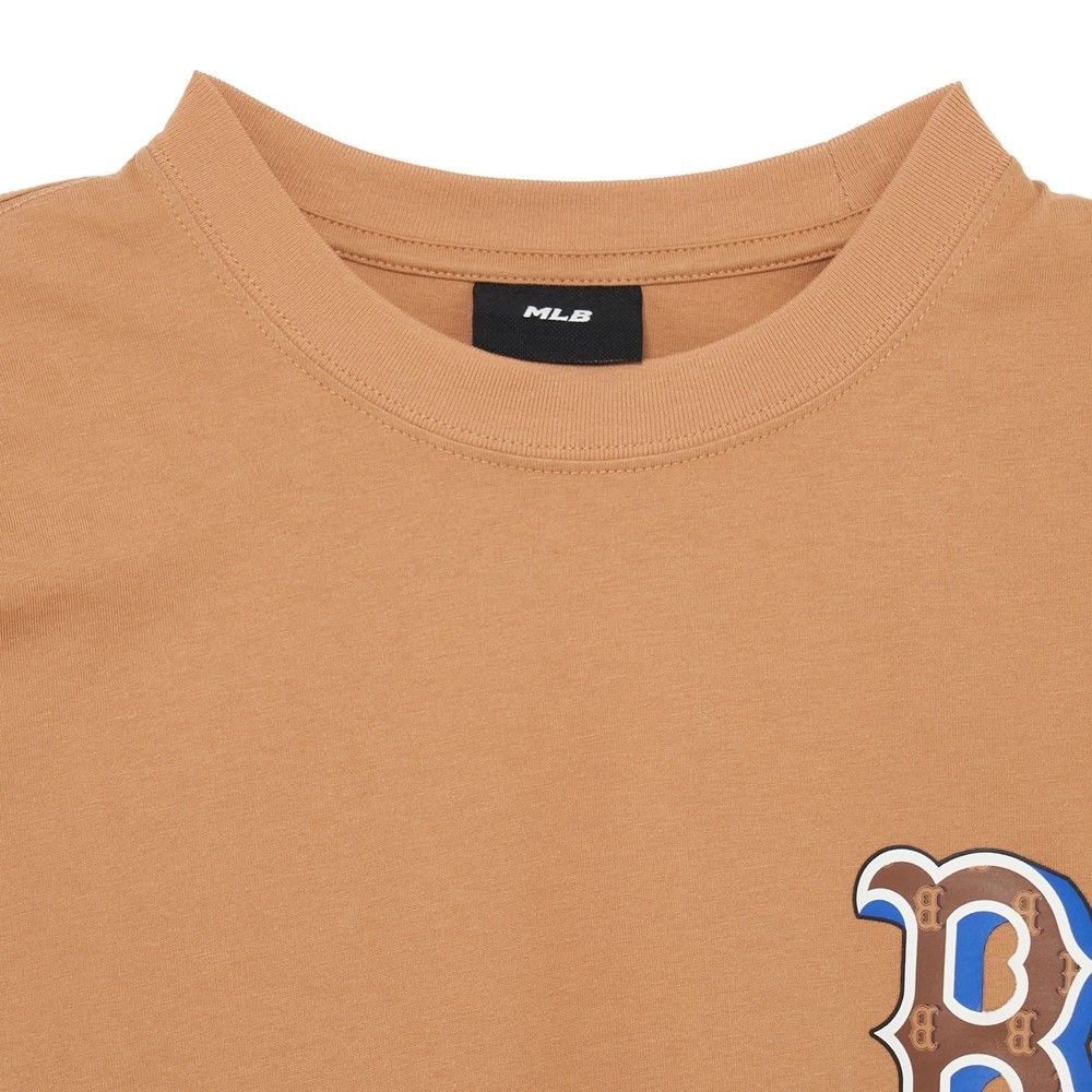 Áo thun MLB Korea - Monotive Overfit Short Sleeve Boston Red Sox Sand - 3ATSM3033-43SAS