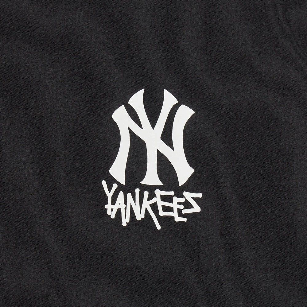 Áo thun MLB Korea - Basic Big Logo Func T-Shirt New York Yankees Black - 3ATSB1843-50BKS