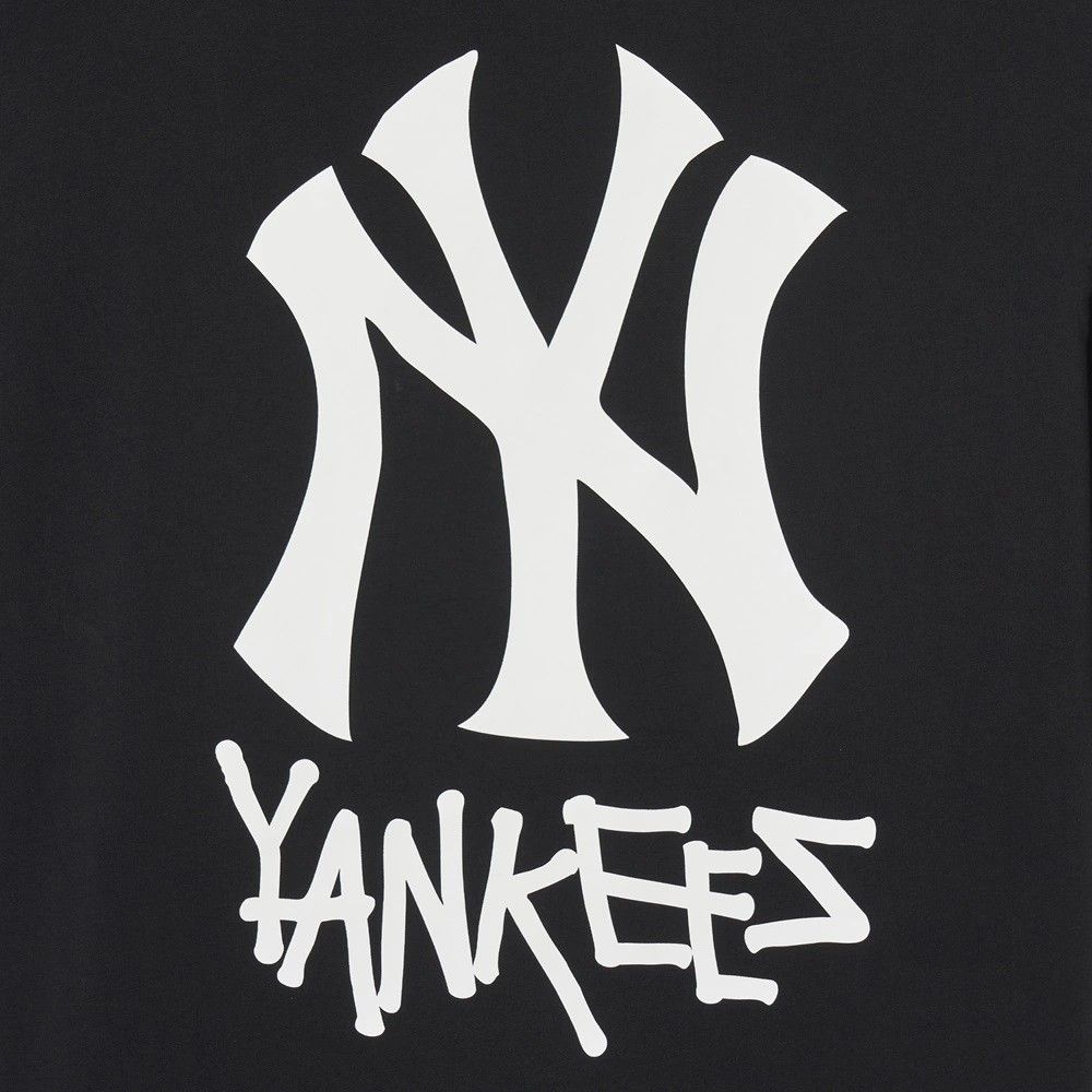Áo thun MLB Korea - Basic Big Logo Func T-Shirt New York Yankees Black - 3ATSB1843-50BKS