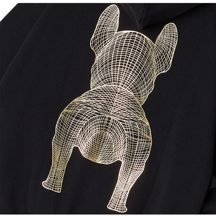Áo Hoodie Life Work -Gold Big Radoc Black Hood - LW225HD299
