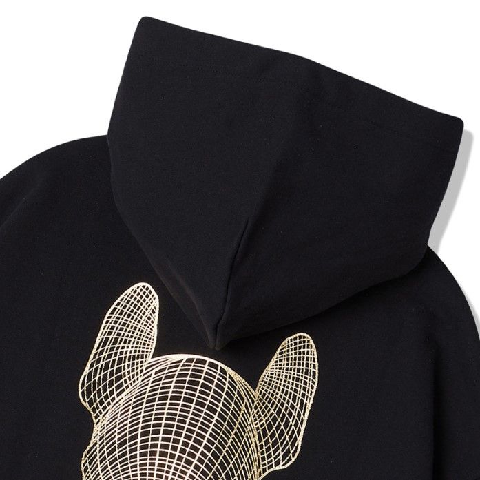 Áo Hoodie Life Work -Gold Big Radoc Black Hood - LW225HD299