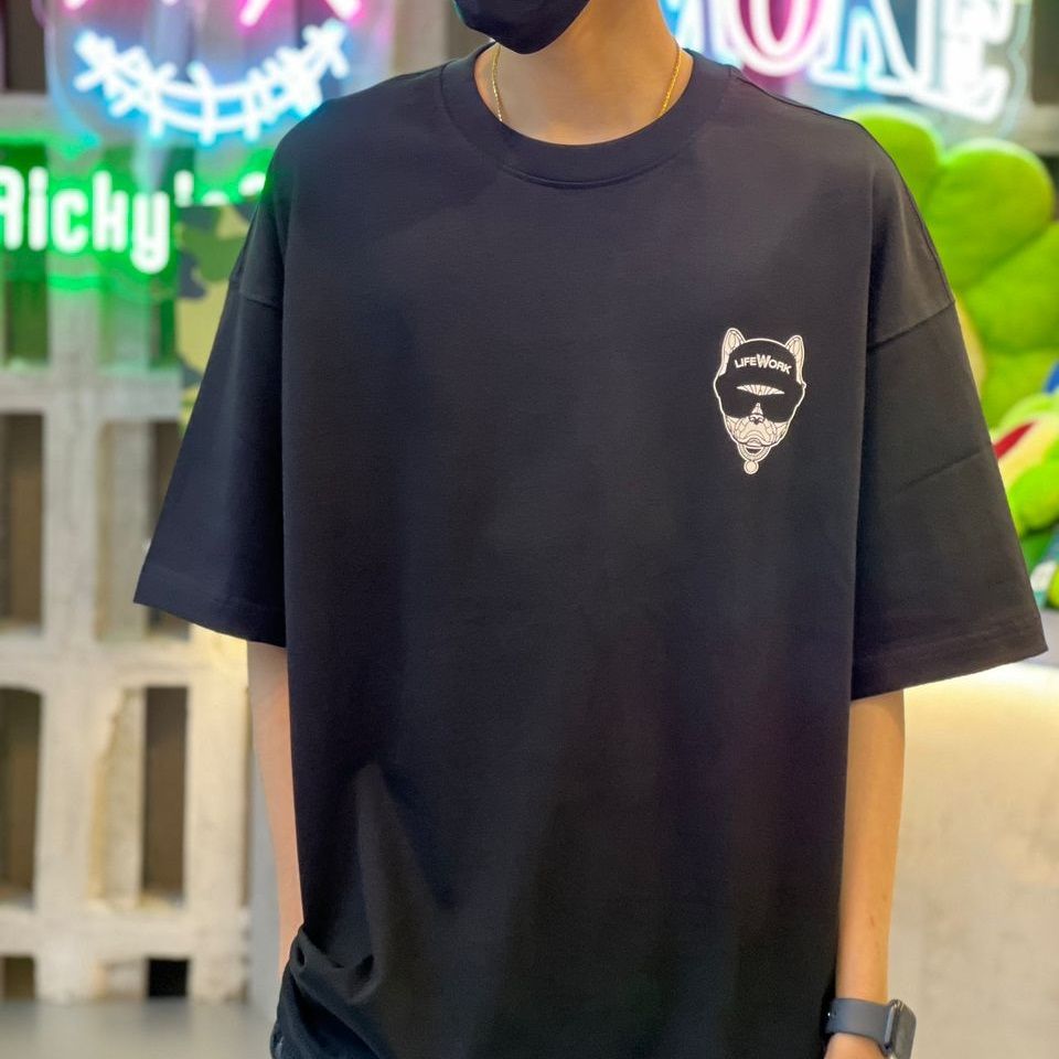 Áo thun Life Work - Life Work Logo Play Black Short Sleeve T-shirt - LW234TS084