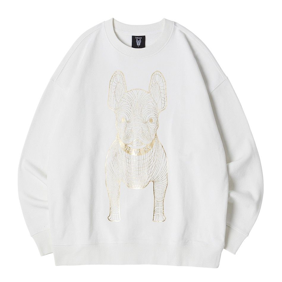  Áo Sweater Life Work - Radok Big Logo Short Sleeve SweatShirt - Pattern White 