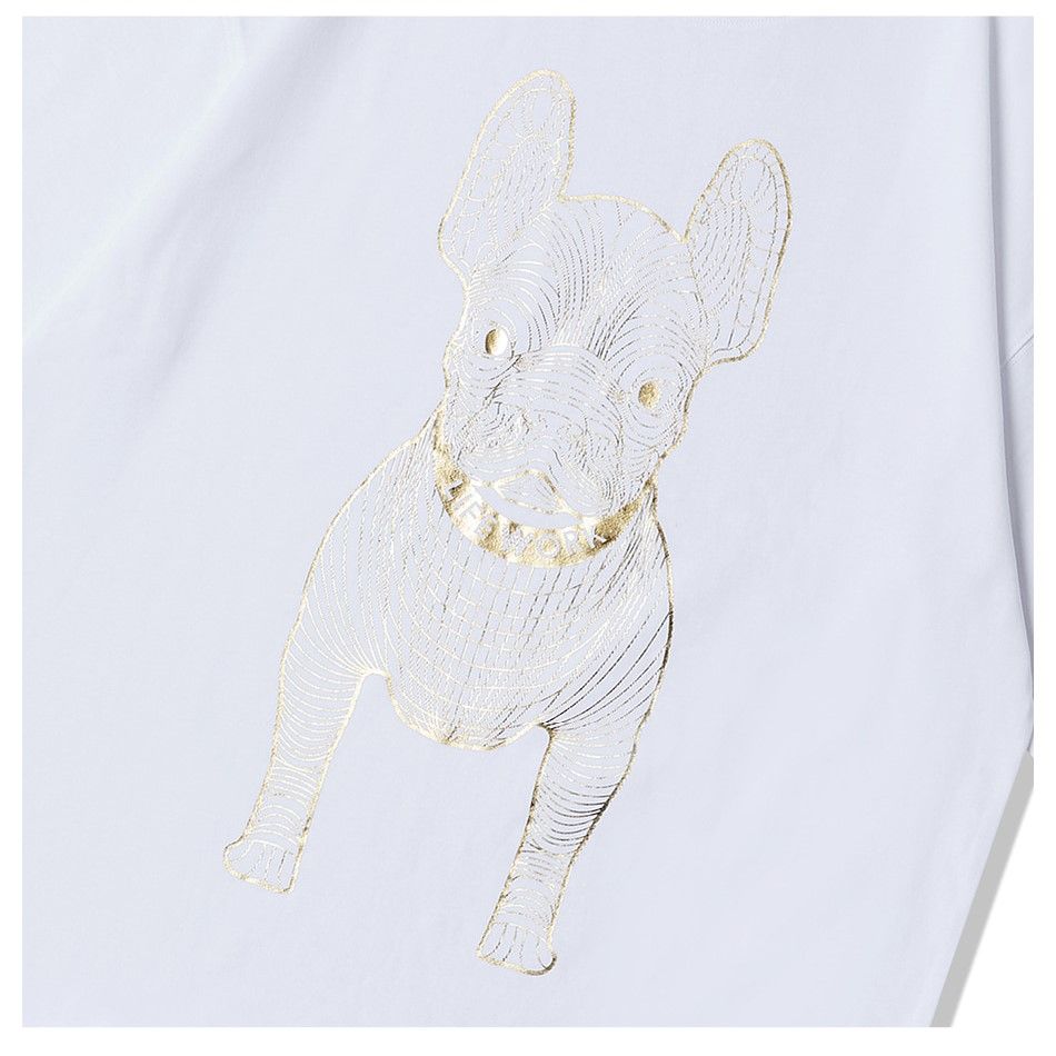  Áo thun Life Work - Gold Big Radog Short Sleeve White T-shirt - LW225TS299 